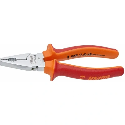 Image of Combination pliers: red 220MM ZFUN610424 Unior