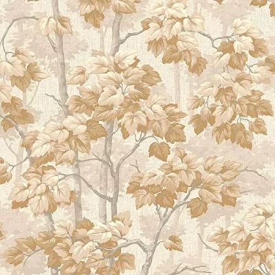Image of Belgravia Decor Giorgio Tree Beige Wallpaper GB8116 Italian Vinyl