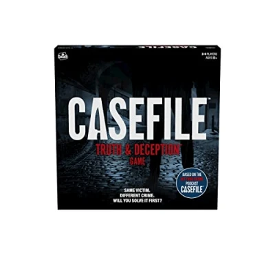 Image of Goliath Games Casefile: Truth and Deception, True Crime Murder Mystery Board Game for 3 4 Players, Ages 12+, Black