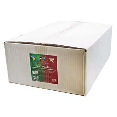 Image of Extra Select Berry High Energy Suet Pellets Wild Bird Food Protein, Fat Rich Year Round Feeding 12.75 kg Bulk Box