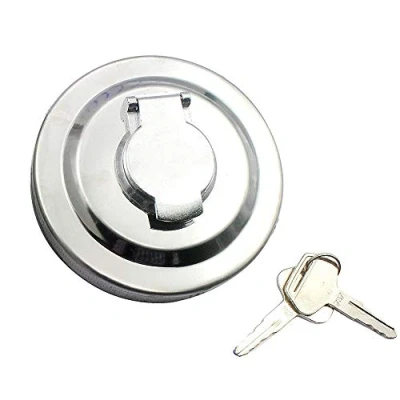 Image of Excavator Diesel Fuel Cap 2 Keys For KOMATSU PC120 200 300 360 400 3 5 6 7 8