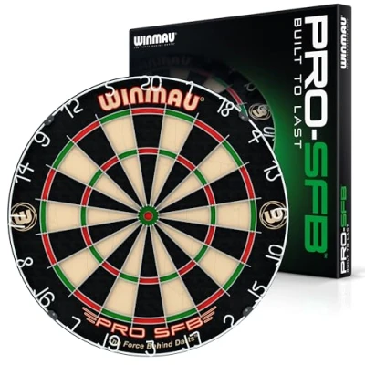 Image of Winmau Darts Pro SFB Bristle Dart Board Professional Staple Free Bullseye Dartboard