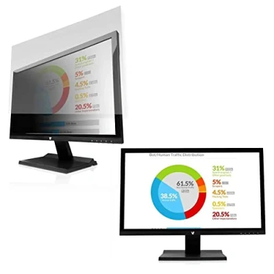 Image of V7 PS24.0WA2 2E 24&quot; Privacy Filter (16:10, 50,90 x 32,46 cm / 20,04 12,78 inch, matt/glossy, cleaning cloth, mounting straps)