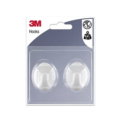 Image of 3M Ganci Permanenti Adesivi, Polyester, White