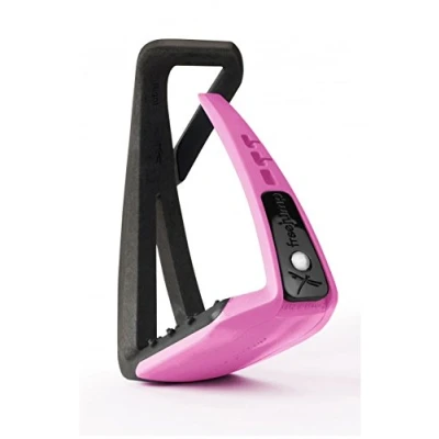 Image of Freejump Soft&#039;Up Lite Pink Horse Stirrups Riding Equestrian