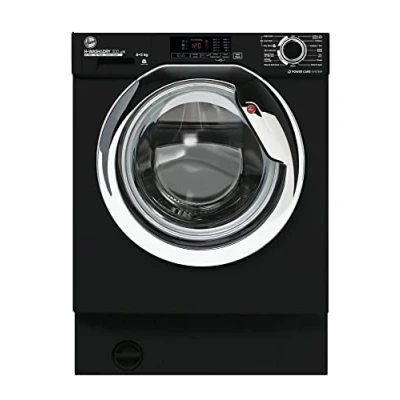 Image of Hoover HBDS 485D1ACBE 80 8+5Kg 1400 Rpm Integrated Washer Dryer, Black