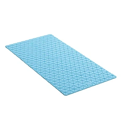 Image of TATAY Bath Mat, Rubber, Blue, 72 x 36 cm