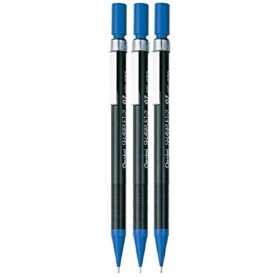 Image of Pentel 0.7mm (A127) Blue Sharplet 2 Automatic Pencil Drafting Mechanical Refillable Lead &amp; Eraser A127 C (Pack Of 3)