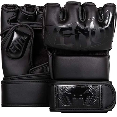 Image of Venum, Undisputed 2.0 MMA Gloves, Unisex Adult, S, Matte/Black