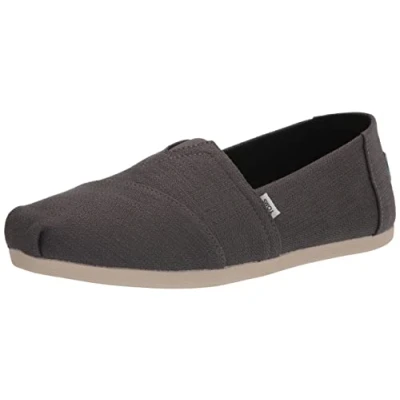 Image of TOMS Women&#039;s Alpargata Refibra Tencel Loafer Flat, Pavement Grey, 4 UK