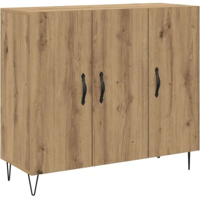Image of vidaXL Sideboard Artisan oak 90 x 34 80 cm Engineered wood