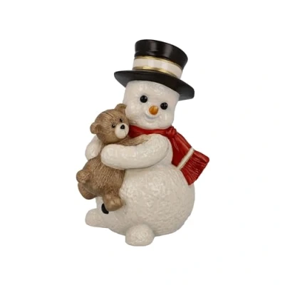 Image of Goebel Snowman Figurine My Cuddly Friend, Made of Porcelain, Height 12 cm, 66 704 16 1