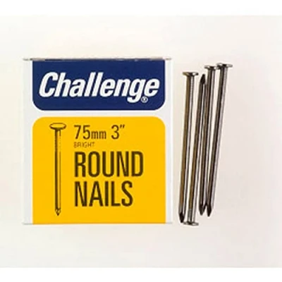 Image of Challenge Bright Steel Round Wire Nails 75mm 225g 12010