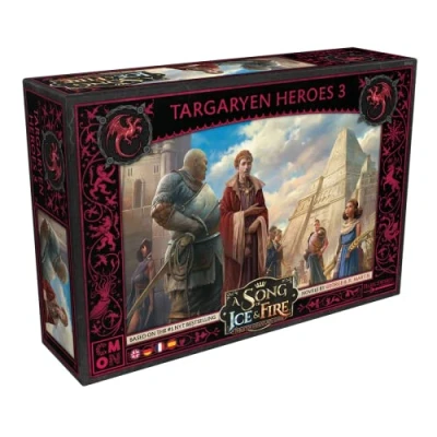Image of CMON CMND0241 A Song of Ice and Fire Heroes House Targaryen III Game, Multicoloured, Colourful