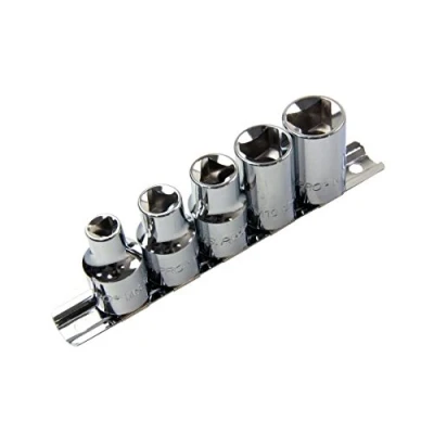 Image of US PRO 5 Piece 1/2&quot; Drive Security Triangular Profile Sockets M5 M12 1243