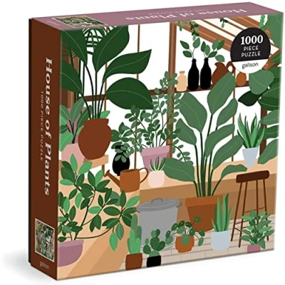 Image of Galison 9780735371910 House of Plants Jigsaw Puzzle, Multicoloured, 1000 Pieces