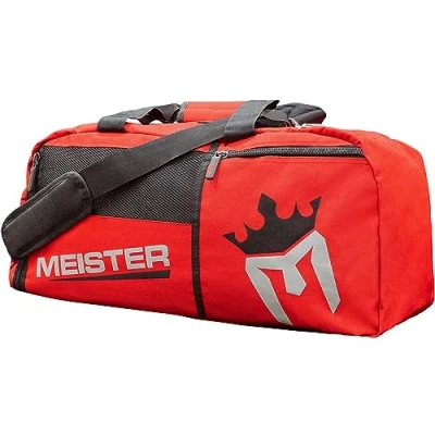 Image of Meister Vented Convertible Duffel/Backpack Gym Bag Ideal Carry On Red, 26&quot; x 12&quot;