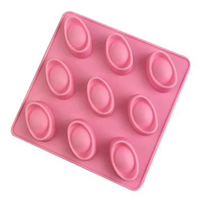 Image of 9 Cavities Silicone Moulds Mini Gold Ingot Shapes Cake Chocolate Soap Ice Molds Kitchen Baking Gadgets 2 Colors Square