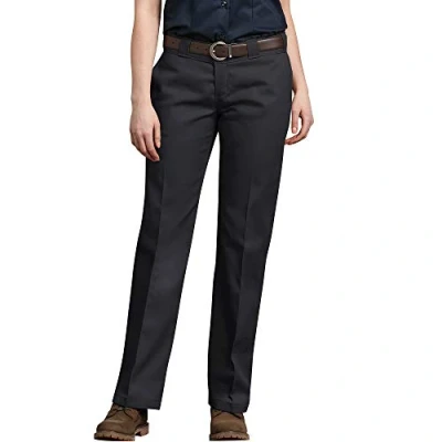 Image of Dickies Women&#039;s Original Work Pant with Wrinkle and Stain Resistance, Black V1, 6