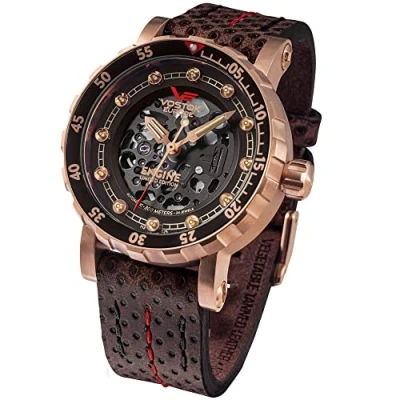 Image of Vostok Europe Engine Mens Analogue Automatic Watch with Leather Bracelet NH72 571B648