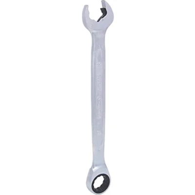 Image of KS Tools 503.5219 DUO GEARplus combination spanner set with ratchet mechanism in ring and open jaw 19mm