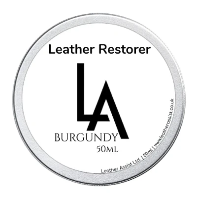Image of Leather Assist Burgundy Sofa Furniture Restorer Care Repair and Restore Colour for Faded Scuffed