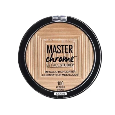 Image of MAYBELLINE FaceStudio Master Chrome Metallic Highlighter Molten Gold Or Fondu