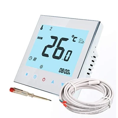 Image of Nassboards Smart WiFi Electric Thermostat Simple Installation, Compatible with Alexa, Google Home, Control, Underfloor Heating Installation Kit Included