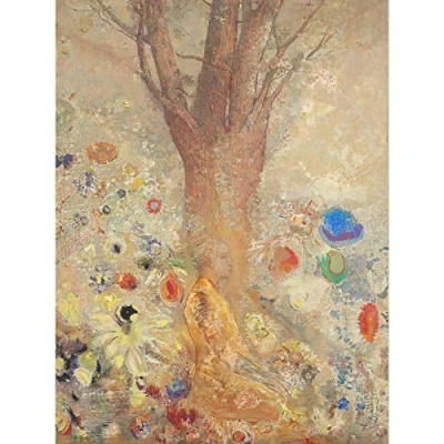 Image of Odilon Redon The Buddha Large Art Print Poster Wall Decor Premium Mural