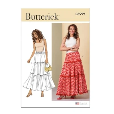 Image of BUTTERICK Paper Pattern B6999K5 Misses&#039; Skirts K5 (8 10 12 14 16)