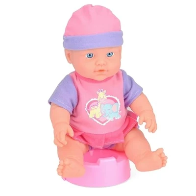 Image of Toyrific Snuggles Skyla Baby Doll Potty Training Hard Body with Accessories, Cry Drink and Wet Function for kids Ages 3+ 31cm