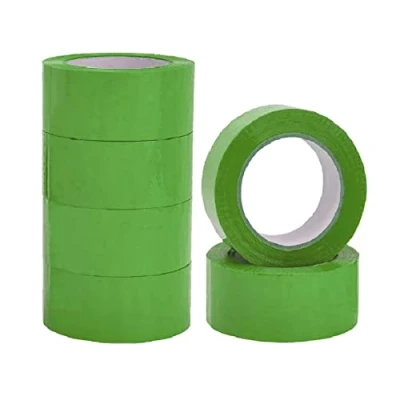 Image of Tezraftaar 6 x Green Parcel Packaging Tape 48mm 66m Heavy Duty Strong Adhesive Carton &amp; Box Sealing Packing for Shipping