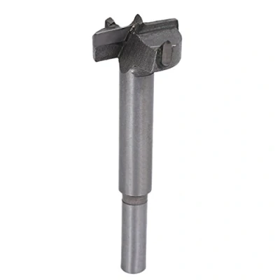 Image of Sourcingmap Forstner Drill Bits 27mm, Tungsten Carbide Wood Hole Saw Auger Opener, Woodworking Hinge Drilling Boring Bit Cutter Cutting Tool (Silver Gray)