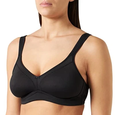 Image of Susa Women&#039;s Non wired Bra Black(Black) 44D
