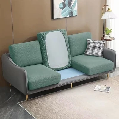 Image of Stretch Sectional Sofa Cover, Couch Cushion Covers for L/U Shape Sofa, 3 2 1 4 seat Cover Slipcovers Non Slip Furniture Protector ( Color : #3 , Size X (65 95cm) )