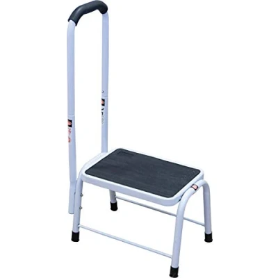 Image of Aidapt Step Stool Platform Support with Soft Grip Handrail and Anti Slip Surface Rubber Feet Aid