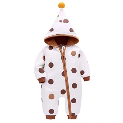 Image of Bebone baby Clothes Newborn Outfits Boys Girls Jumpsuit (Brown2, 0 3 Months)