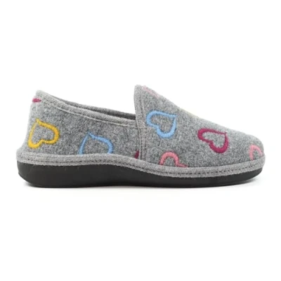 Image of Ladies Joyful Grey Slipper 5