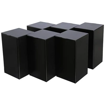 Image of Dosenritter 6 x square storage jars/tea canisters, airtight made of metal for approx. 170 g each 12.2 6.5 cm (H W D) also ideal as a coffee or spice jar.