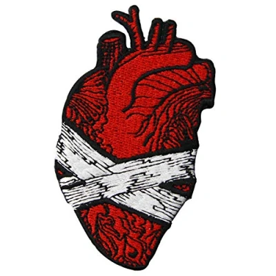 Image of Save My Heart Patch Embroidered Badge Iron On Sew Emblem