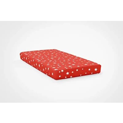 Image of Happy Linen Company Girls Boys Kids Stars Colour Single Fitted Sheet