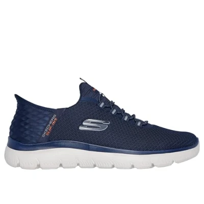 Image of Skechers Men&#039;s Summits High Range Hands Free Slip in, Navy, 16 Wide