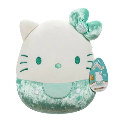 Image of Squishmallows 8&quot; Original 50th Anniversary Hello Kitty and Friends Plush Official Jazwares 2024 (Teal)