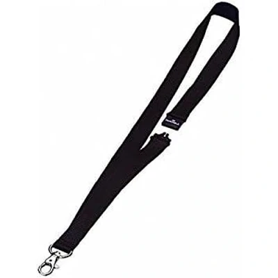 Image of Durable Textile Lanyard 20 mm Black Pack of 10 Necklaces Includes Safety Release Holds a Variety Badges and Passes