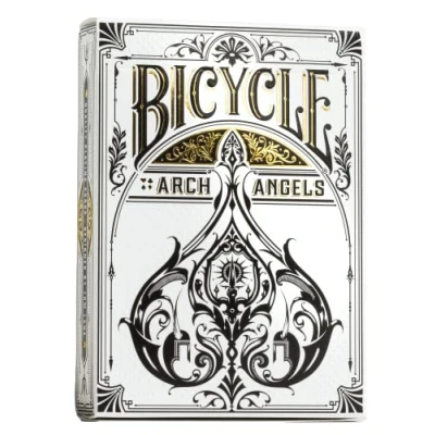 Image of Bicycle Archangels Playing Cards 1 Deck, Air Cushion Finish, Professional, Superb Handling &amp; Durability, Great Gift For Card Collectors, Balck White
