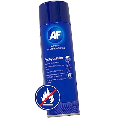 Image of AF Professional Non Flammable Invertible Spray Duster / Air Compressed Gas Can For Office PC Cleaning Keyboard Dust Cleaner Industrial electronics Fans etc. 200ml, SDU200D