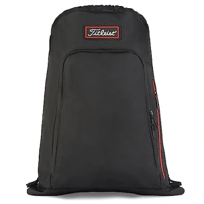 Image of Titleist Players Sack Pack Bag, Black/Red, M