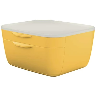 Image of Leitz Two Drawer Cabinet, Cosy Range, Warm Yellow, 53570019