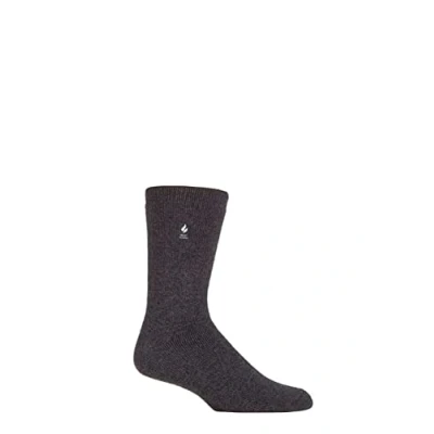 Image of Mens 1 Pair Heat Holders 1.6 TOG Lite Socks Charcoal 6 11