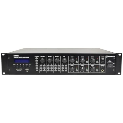Image of Adastra Zone Mixer Amplifier 6 x 40W &amp; USB/SD/FM/Bluetooth Media player, 953.160UK